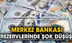 Merkez Bankası rezervlerinde şok düşüş