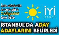 İYİ Parti'nin İstanbul'da aday adaylarının tam listesi