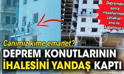 Depremden sonra inşaatlarındaki çatlakları sıva ile kapatmıştı! Deprem konutlarının ihalesini yandaş kaptı