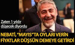 Zaten 1 yıldır düşecek diyordu  Nebati 'Mayıs'ta oyları verin fiyatlar düşsün' demeye getirdi