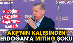 AKP'nin kalesinden Erdoğan'a miting şoku: Erdoğan çıkmadan dağılmaya başladı