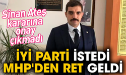 İYİ Parti istedi MHP'den ret geldi. Sinan Ateş kararına onay çıkmadı