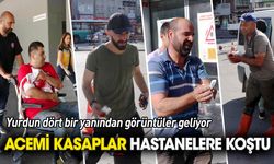 Acemi kasaplar hastanelere koştu