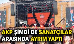 AKP şimdi de sanatçılar arasında ayrım yaptı
