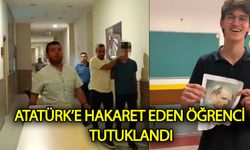 Atatürk’e hakaret eden öğrencinin cezaevine götürülme anı