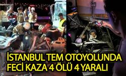 İstanbul TEM otoyolunda korkunç kaza: 4 ölü 4 yaralı