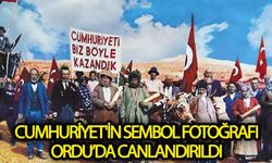 Cumhuriyet'in sembol fotoğrafı, Ordu’da canlandırıldı