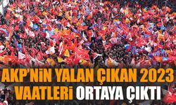 AKP’nin yalan çıkan 2023 vaatleri ortaya çıktı