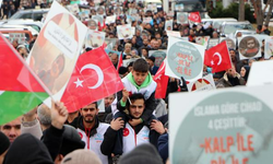 Erzurum'da Filistin'e destek yürüyüşü
