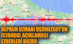 Deprem Uzmanı Üşümezsoy'dan İstanbul açıklaması