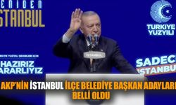 Erdoğan İstanbul ilçe belediye başkan adaylarını açıkladı