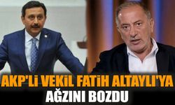 AKP'li vekil Fatih Altaylı'ya ağzını bozdu