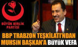 BBP Trabzon Teşkilatı'ndan Muhsin Başkan'a büyük vefa