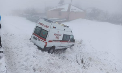 Şarampole yuvarlanan ambulansta 6 kişi yaralandı