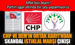 CHP ve DEM'in ortak Adayı'ndan skandal İstiklal Marşı çıkışı