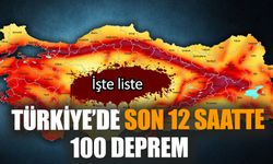 Türkiye'de meydana gelen son 100 deprem