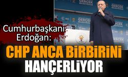 Cumhurbaşkanı Erdoğan: CHP anca birbirini hançerliyor