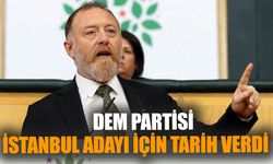 DEM Partisi İstanbul adayı için tarih verdi