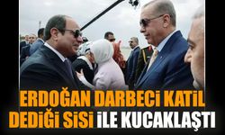 Erdoğan darbeci katil dediği Sisi ile kucaklaştı