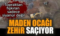 Erzincan'daki maden ocağı zehir saçıyor