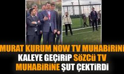 Murat Kurum NOW TV muhabirini kaleye geçirip Sözcü TV muhabirine şut çektirdi