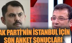 AK Parti'nin İstanbul İçin Son Anket Sonuçları