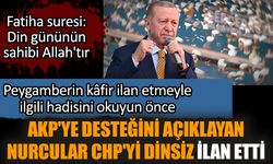 AKP'ye desteğini açıklayan Nurcular CHP'yi dinsiz ilan etti