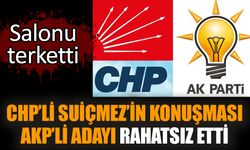 CHP’li Suiçmez’in konuşması AKP’li adayı rahatsız etti