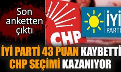 İYİ Parti 43 puan kaybetti CHP seçimi kazanıyor