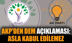 AKP'den DEM açıklaması: Asla kabul edilemez