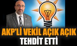 AKP'li vekil açık açık tehdit etti