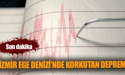 İzmir Ege Denizi'nde Korkutan Deprem