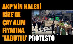 AKP'nin kalesi Rize'de çay alım fiyatına 'tabutlu' protesto