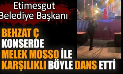 Etimesgut Belediye Başkanı Behzat Ç Erdal Beşikçioğlu konserde Melek Mosso ile karşılıklı böyle dans etti