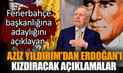 Fenerbahçe başkanlığına adaylığını açıklayan Aziz Yıldırım'dan Erdoğan'ı kızdıracak açıklamalar