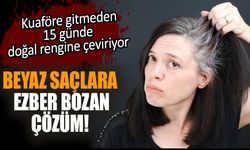 Beyaz saçlara ezber bozan çözüm! Kuaföre gitmeden 15 günde doğal rengine çeviriyor