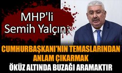 MHP'li Semih Yalçın: Cumhurbaşkanı'nın temaslarından anlam çıkarmak öküz altında buzağı aramaktır