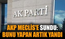AKP Meclis'e sundu: Bunu yapan artık yandı