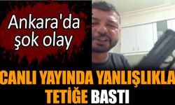 Ankara'da şok olay: Canlı yayında yanlışlıkla tetiğe bastı