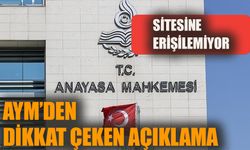 Anayasa Mahkemesi’nden dikkat çeken açıklama  Sitesine erişilemiyor!