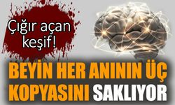 Çığır açan keşif! Beyin her anının üç kopyasını saklıyor