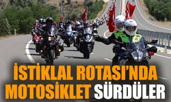 İstiklal Rotası'nda motosiklet sürdüler