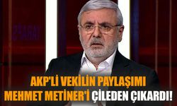 AKP'li vekilin paylaşımı Mehmet Metiner'i çileden çıkardı!