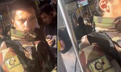 Yabancı kaçak metrobüste askeri kıyafetle görüldü!