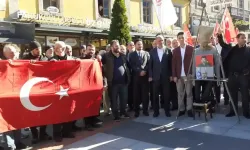 Trabzon’da Saadet Partisi, Öcalan ve Netanyahu'nun maketini idam ettirdi