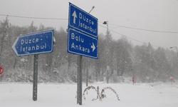 Bolu Dağı'nda Kar Yağışı Ulaşımı Olumsuz Etkiledi