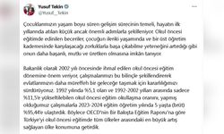 Okul Öncesi Eğitimde Tarihi Başarı: Bakan Tekin Açıklamalarda Bulundu