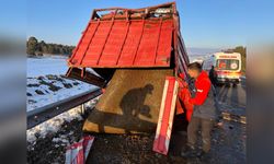 Ardahan'da kamyonet ile TIR çarpıştı: 3 yaralı