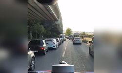 Ambulansa yol verme anı dikkat çekti