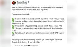 Reeskont Kredi Maliyeti Yüzde 29,9'a İndirildi